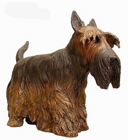 Bronze Scottish Terrier Statue - Click Image to Close